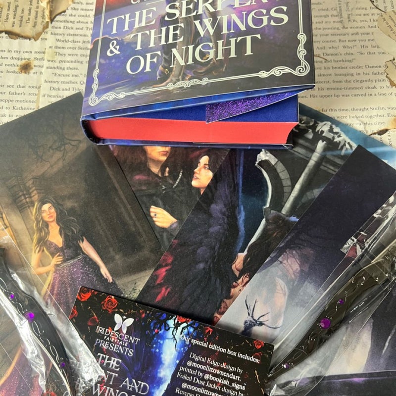 Iridescent Fairytale Serpent and the Wings of Night book box
