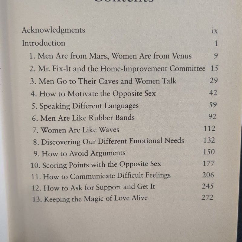 Men Are From Mars, Women Are From Venus