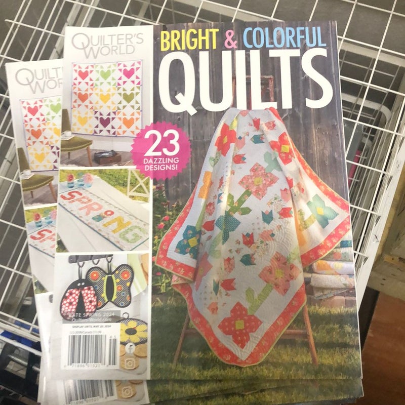 Bright and colorful quilts magazine