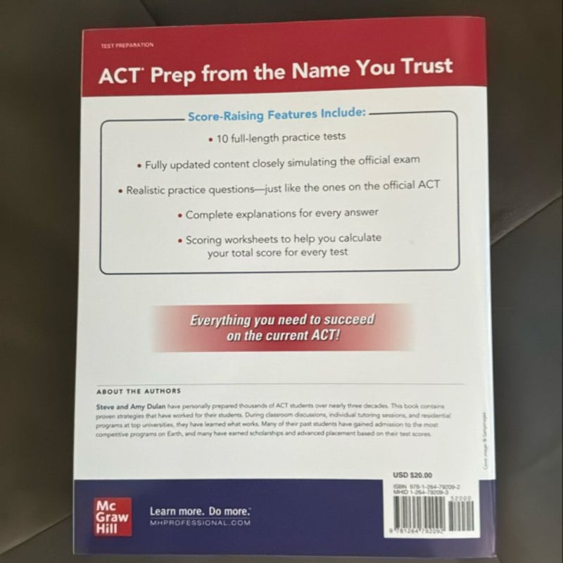 McGraw Hill 10 ACT Practice Tests, Seventh Edition