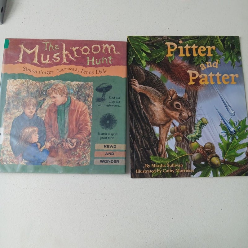 2 Book Bundle: Mushrooms & The Rain Cycle: The Mushroom Hunt; Pitter and Patter