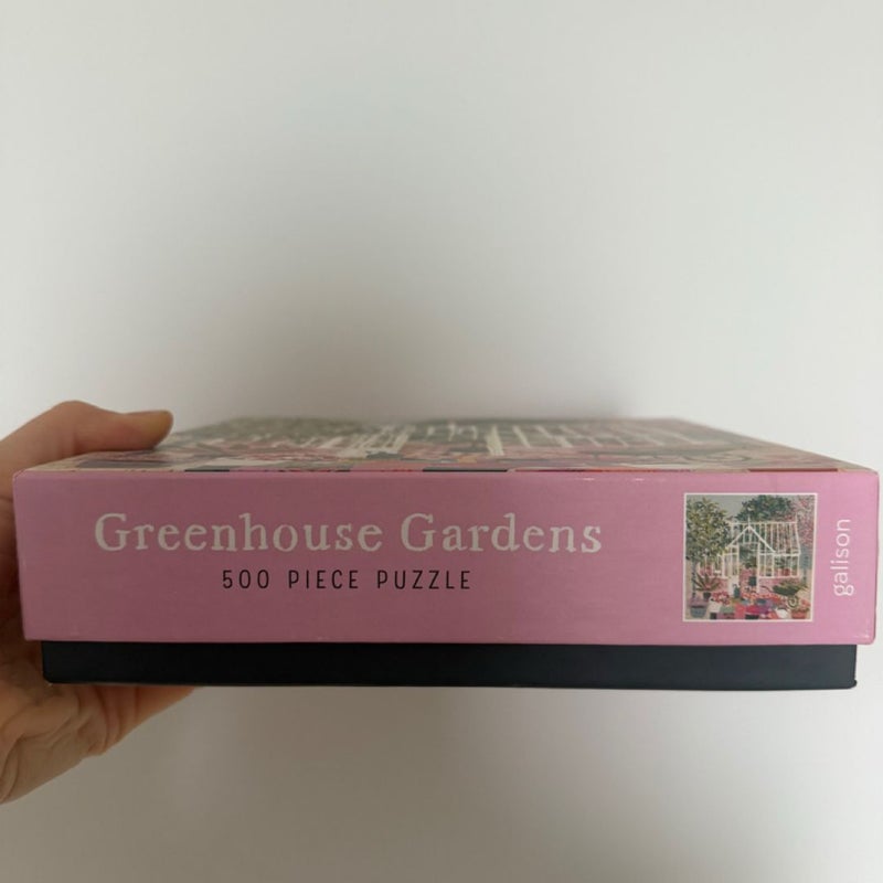 Galison Greenhouse Gardens 500 Piece Puzzle, 19" x 19"