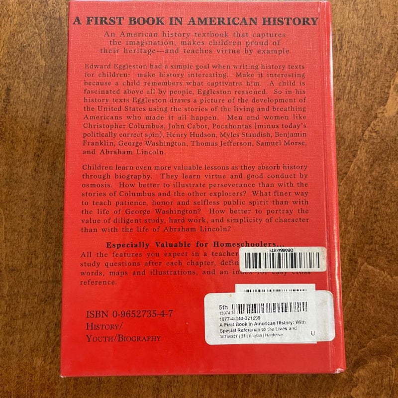 A First Book in American History