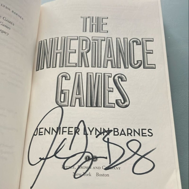 The Inheritance Games SIGNED 