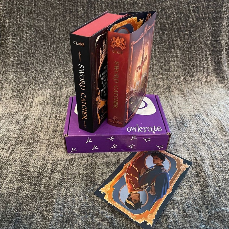 Sword Catcher OwlCrate special edition with sprayed edges