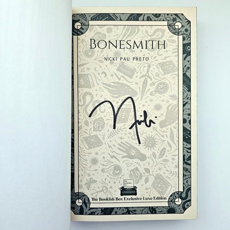 Bonesmith SIGNED by Nicki Pau Preto Bookish Box Exclusive Edition Foiling & Edge