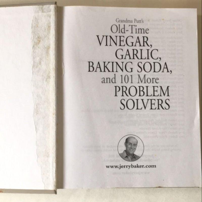 Grandma Putt's Old-Time Vinegar, Garlic, Baking Soda, and 101 More Problem Solvers