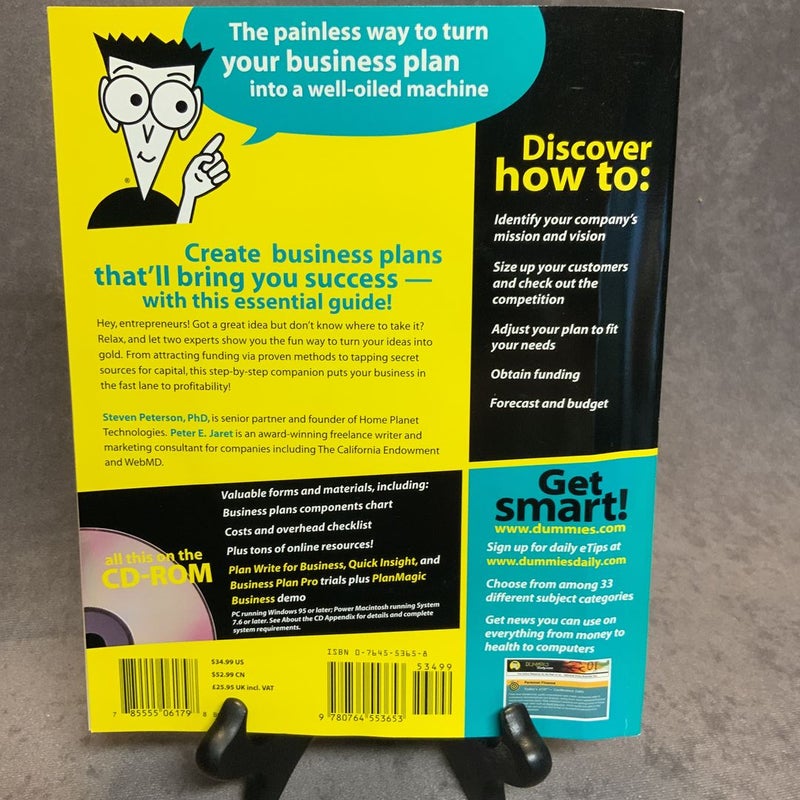 Business Plans Kit for Dummies®