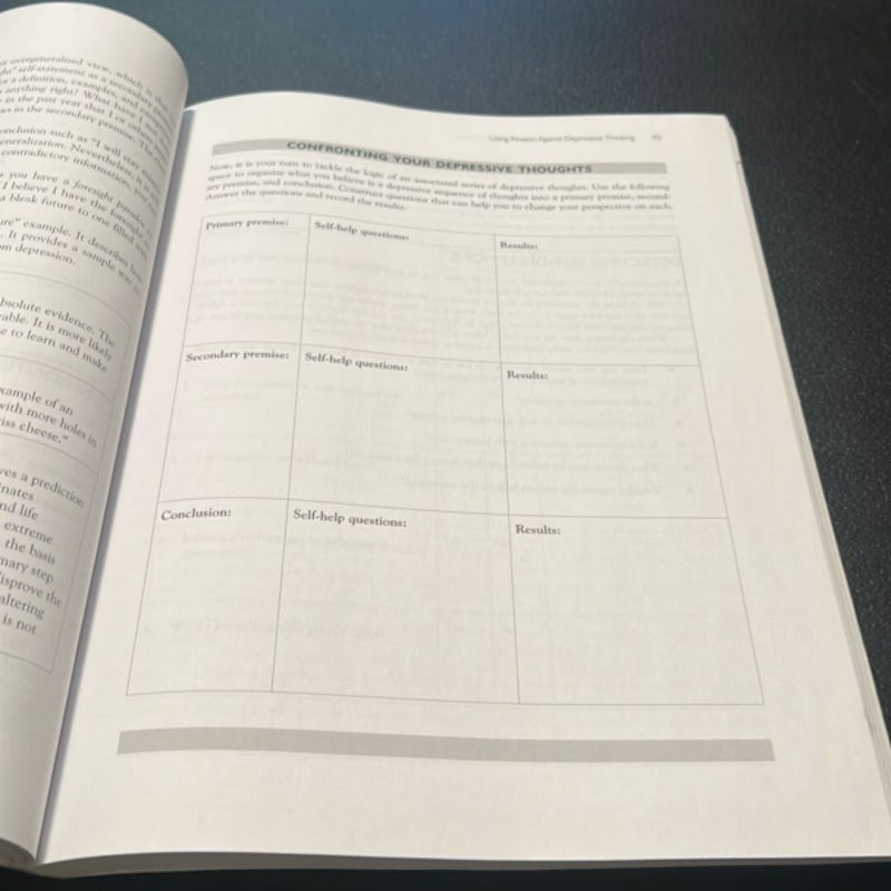 The Cognitive Behavioral Workbook for Depression