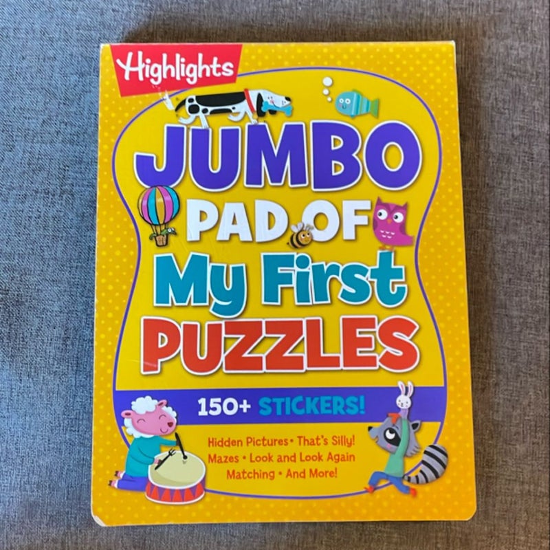 Jumbo Pad of My First Puzzles