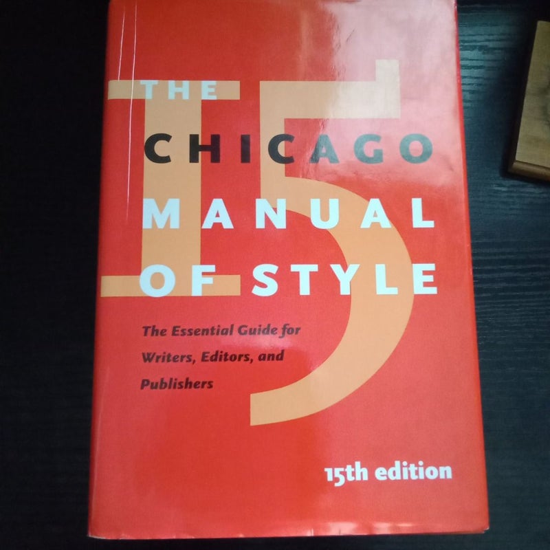 The Chicago Manual of Style, 15th Edition 