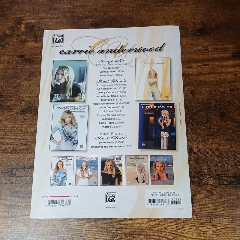 Carrie Underwood Temporary Home Original Sheet Music, Piano • Vocal • Guitar
