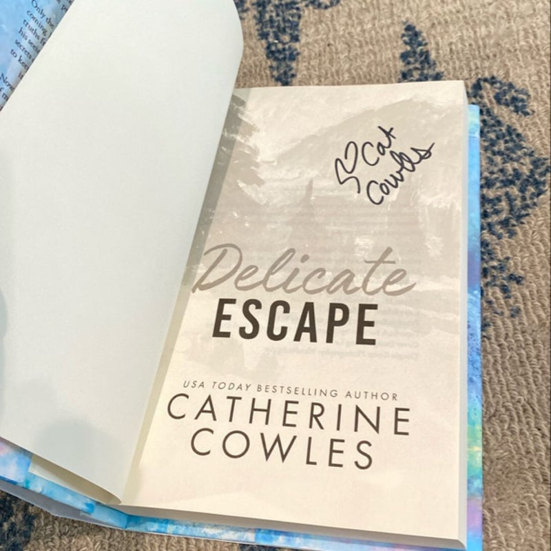 Signed - Indie Delicate Escape Catherine Cowles OOP Hardcover Discreet Dust jacket