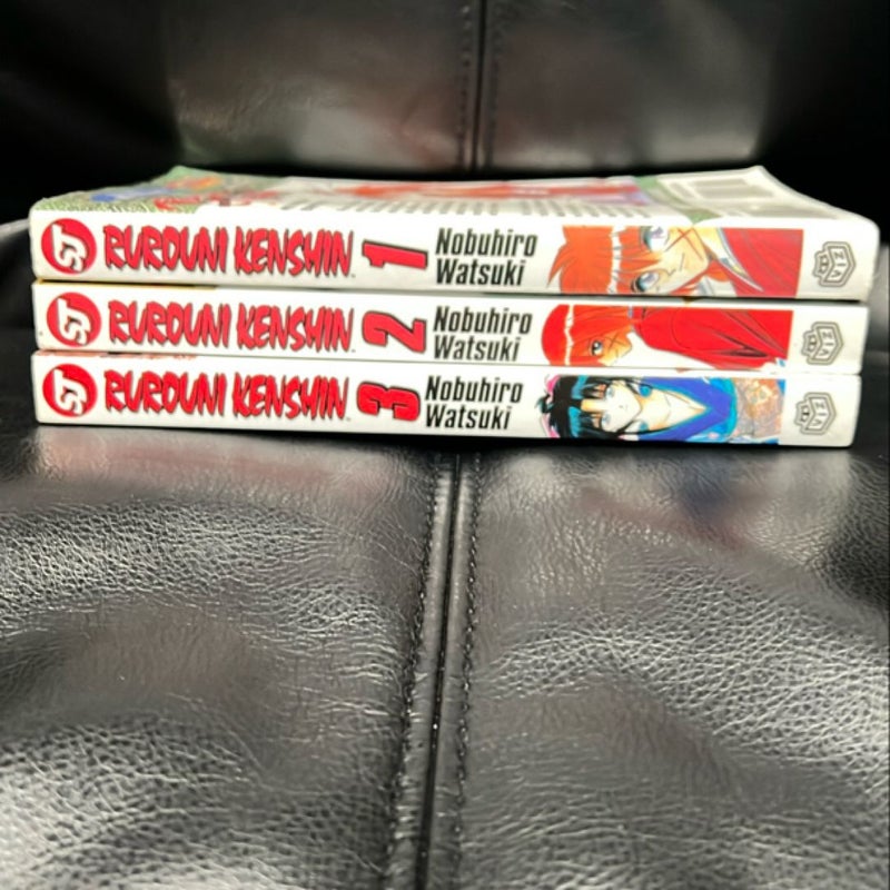 Rurouni Kenshin Vol. 1, 2, 3 Bundle Lot