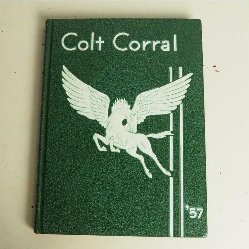 Vintage 1957 Colt Corral Yearbook