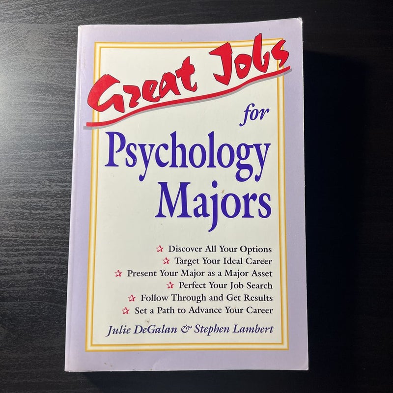 Great Jobs for Psychology Majors