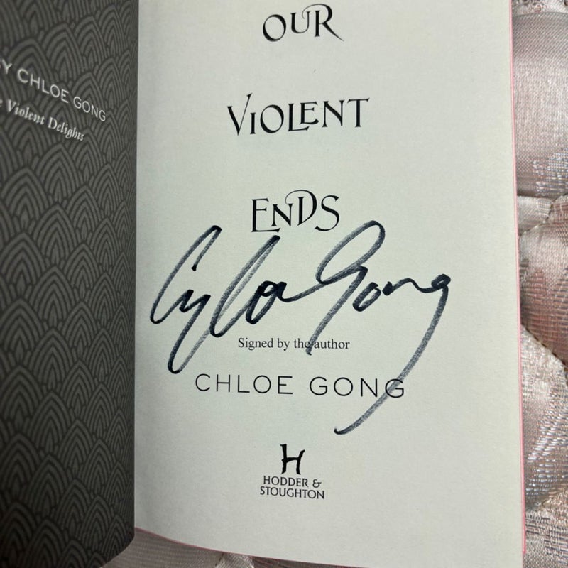 Fairyloot These Violent Delights Signed