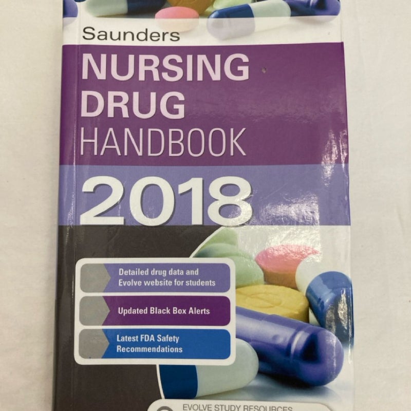 Saunders Nursing Drug Handbook 2018 Trade Paperback