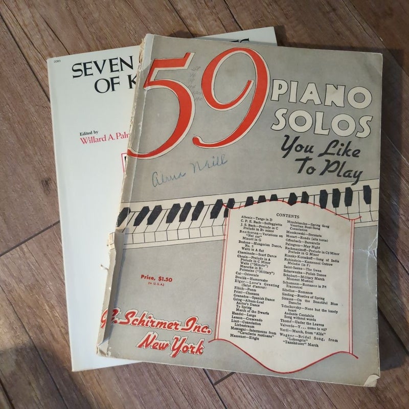 2 Vintage Piano books!