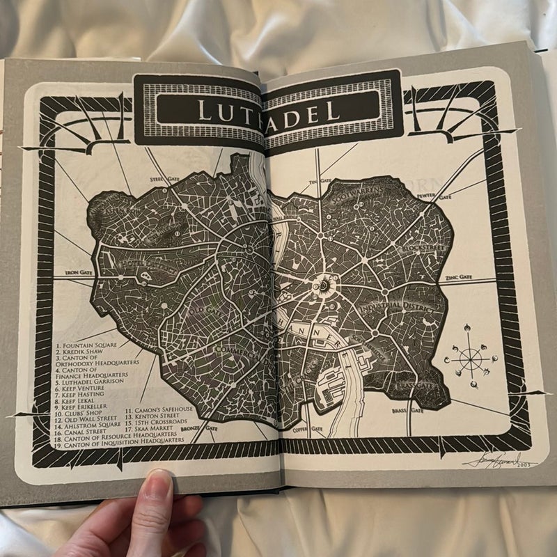 Mistborn (first edition hardback cover)
