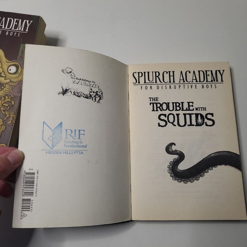 Splurch Academy complete set: The Rat Brain Fiasco, Curse of the Bizarro Beetle, The Colossal Fossil Freakout, The Trouble with Squids