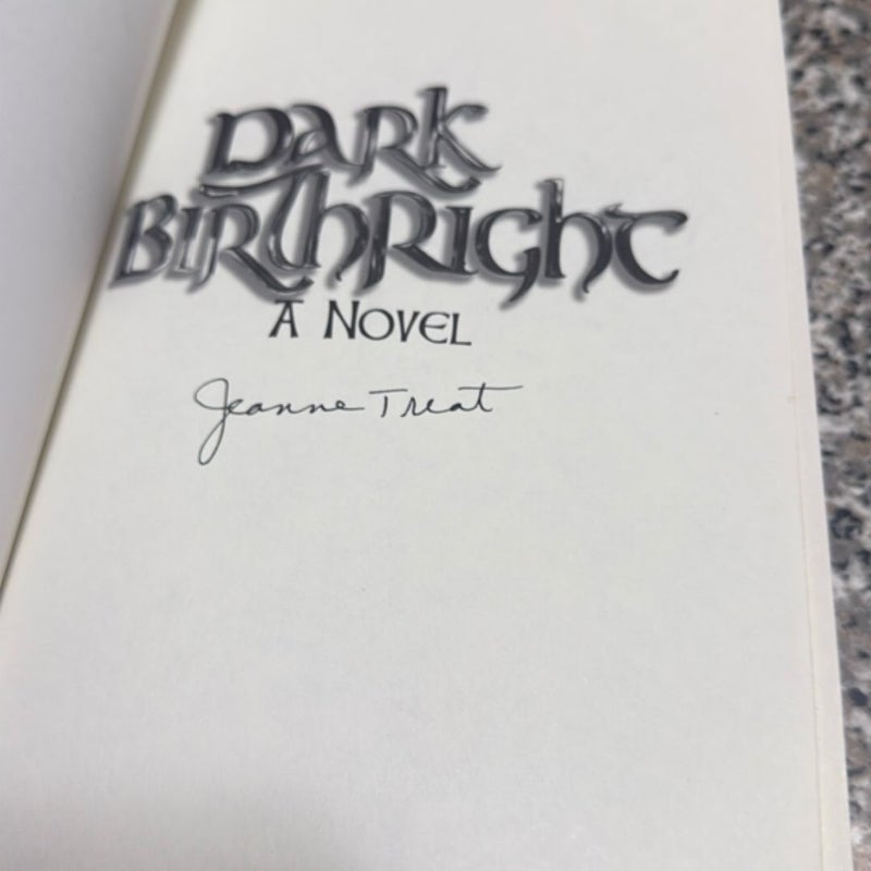 Dark Birthright signed by author First Edition