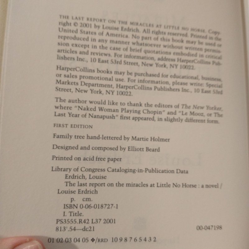 The Last Report on the Miracles at Little No Horse