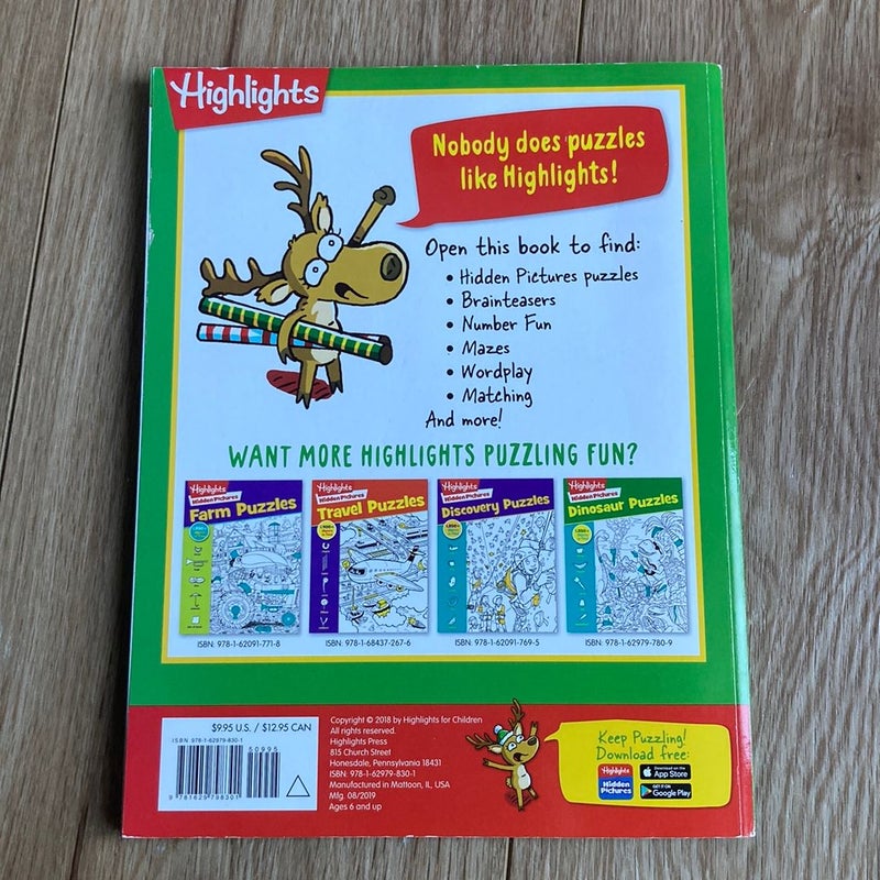 Christmas puzzles by highlights paperback pangobooks