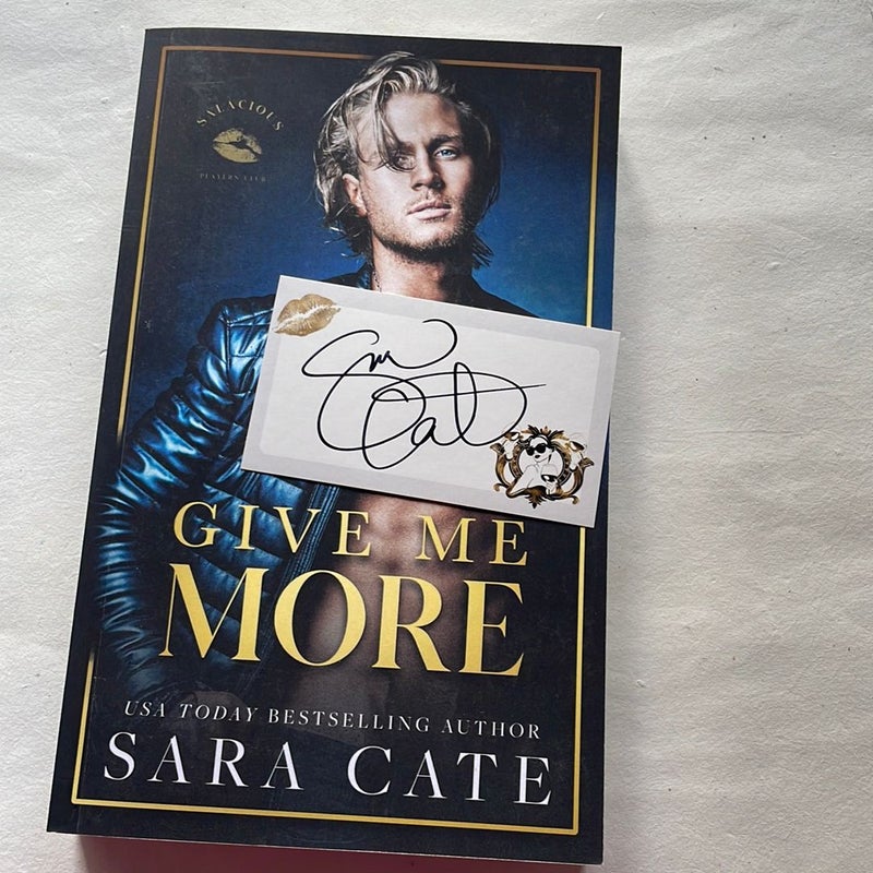 Give Me More - signed bookplate