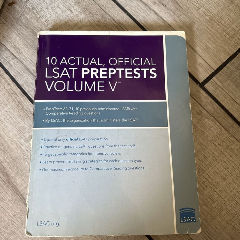 10 Actual, Official LSAT PrepTests Volume V