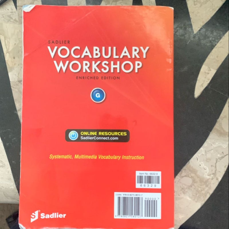 Vocabulary Workshop