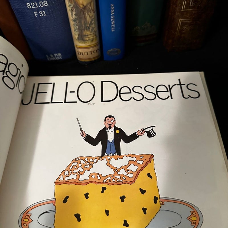 Amazing Magical Jello Desserts Cookbook Magic Tricks 1977 General Foods HC Book