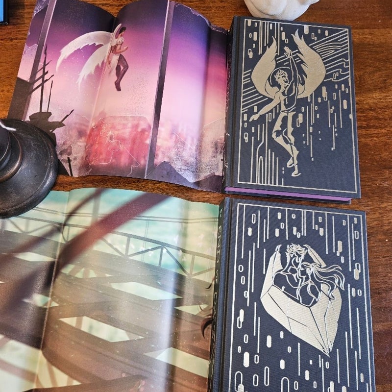 *HAND SIGNED* Fairyloot Exclusive of Angelfall (Books 1-3) 
