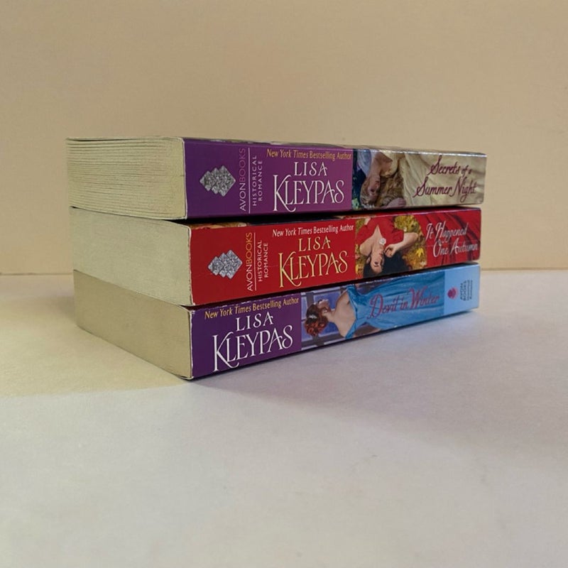 Secrets of a Summer Night; It Happened One Autumn; Devil in Winter; Wallflowers Lot/Bundle 1-3