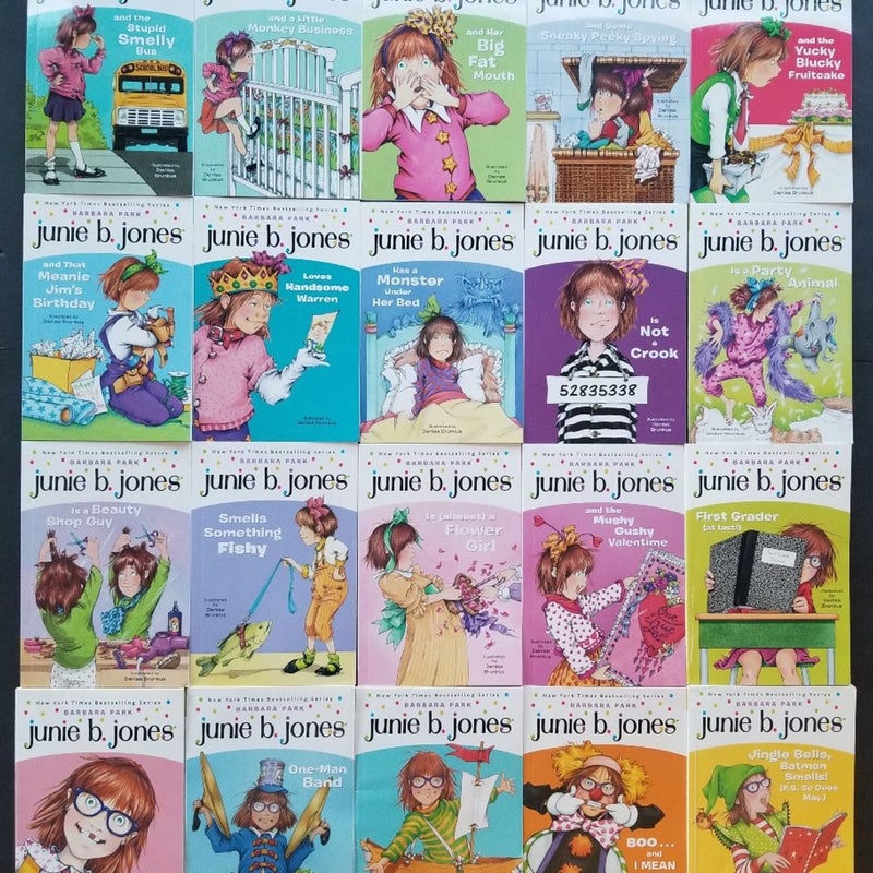 ALMOST COMPLETE SET OF 20 JUNIE B. JONES BOOKS BARBARA PARK #1-14 ARE BRAND NEW!