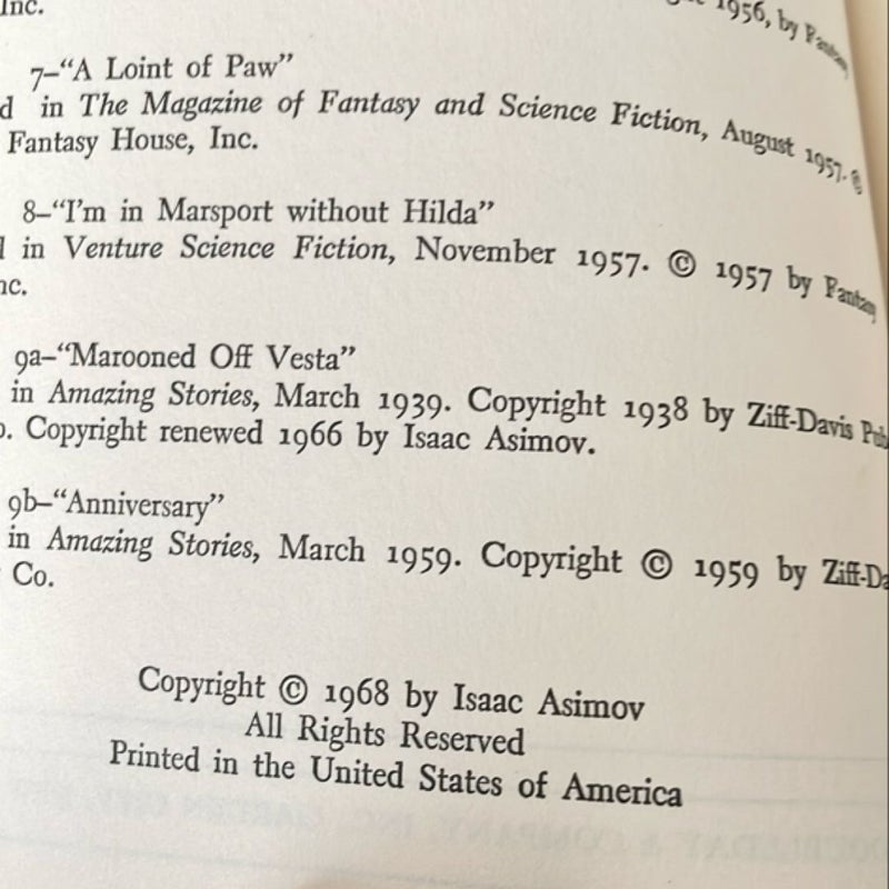 Asimov’s Mysteries (1968)
