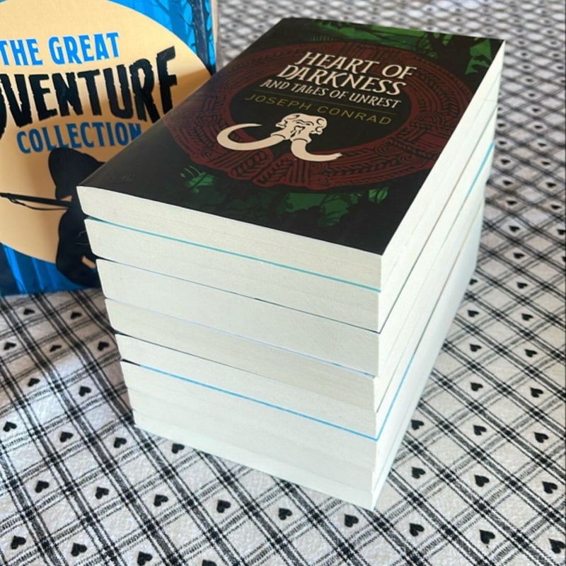 The Great Adventure Collection {Heart of Darkness | The Adventures of Huckleberry Finn | The Last of the Mohicans | The Odysssey | The Man Who Would Be King | Gulliver’s Travels | Robinson Crusoe}