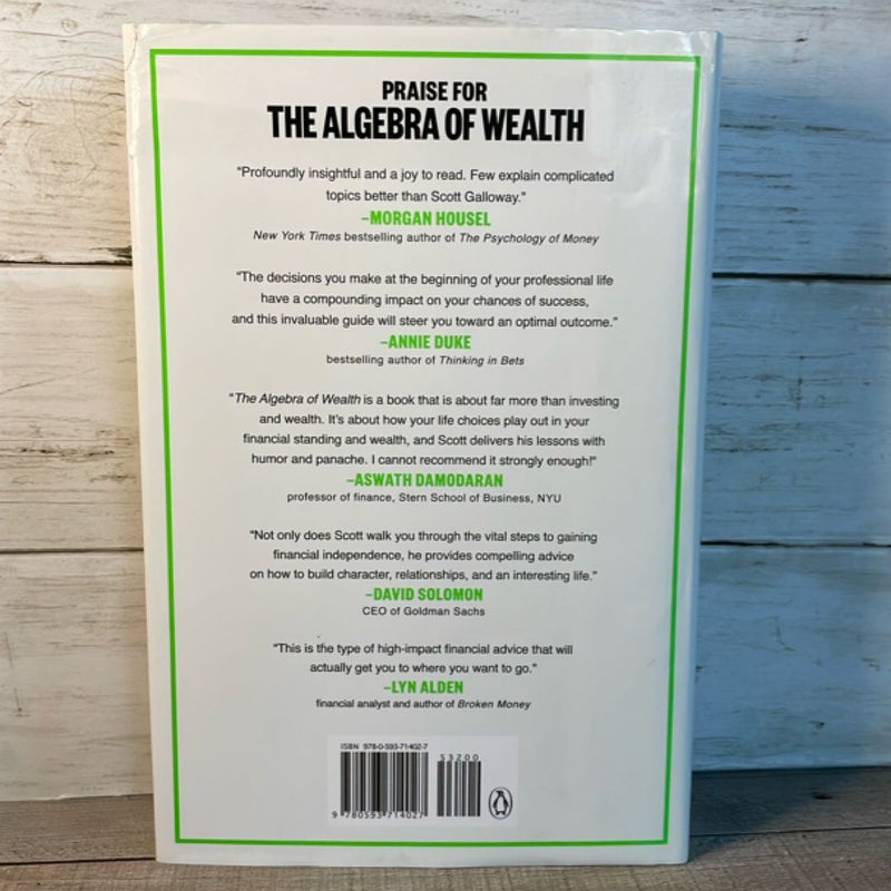 The Algebra of Wealth