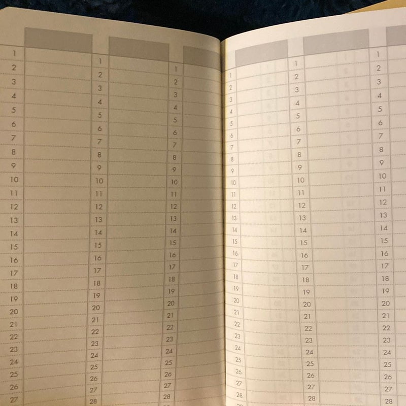 Voyager Notebooks Undated Calendars