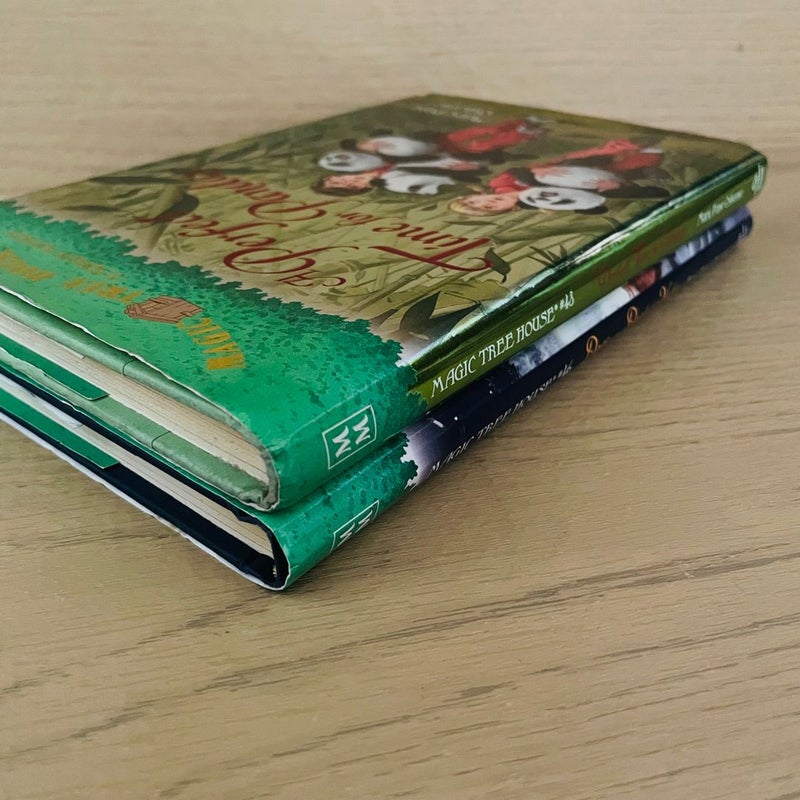 Magic Tree House Bundle-Lot of 2; Dogs in the Dead of Night (46), A Perfect Time for Pandas (48)