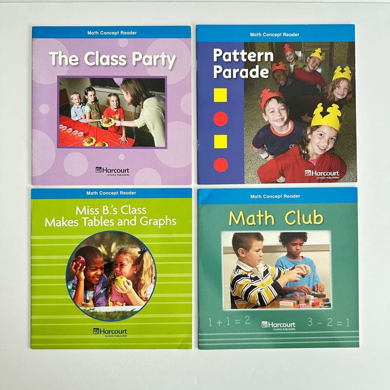 Harcourt School Math Concept Readers Bundle, 8 Books, Homeschool