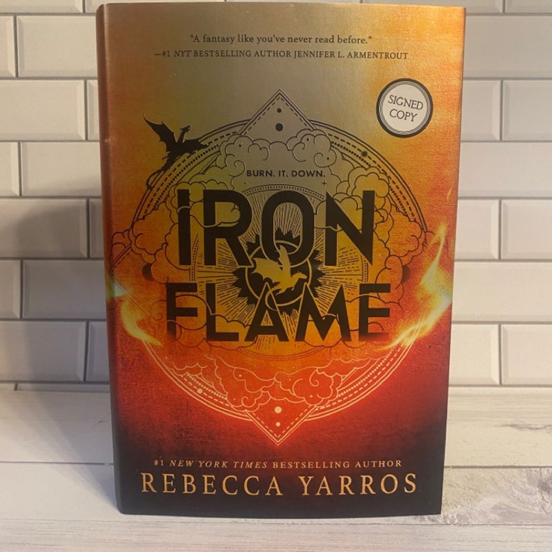 Iron Flame (Hand Signed by Rebecca Yarros)