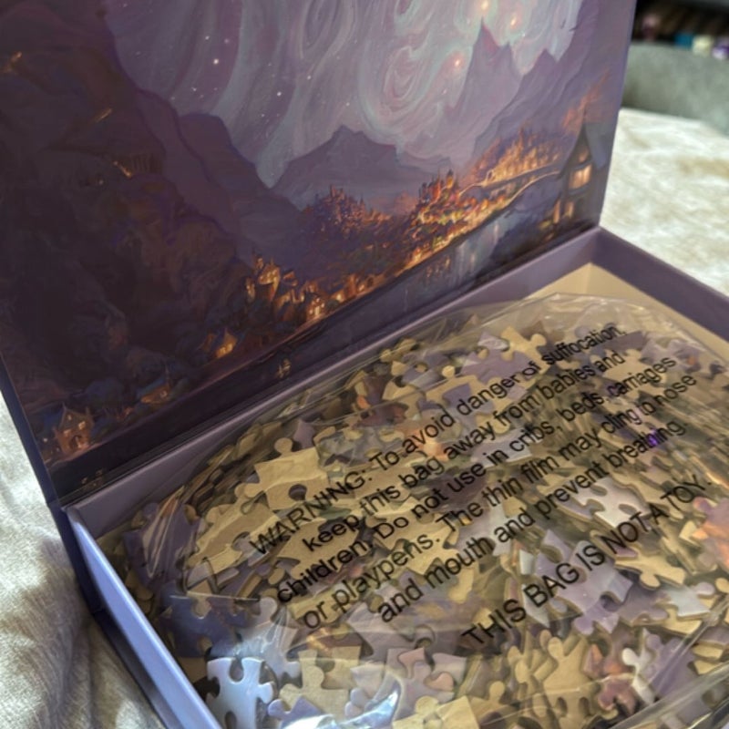 Velaris Puzzle, Trial of the Sun Queen postcards, Faebound window clings