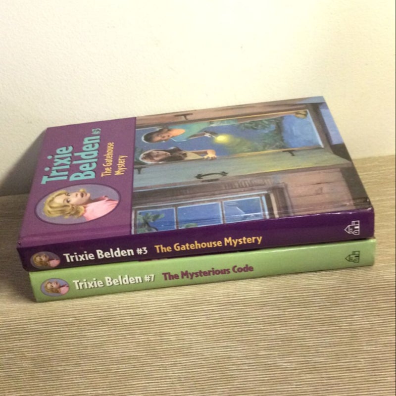 Trixie Belden Bundle:  The Gatehouse Mystery #3 & The Mysterious Code #7