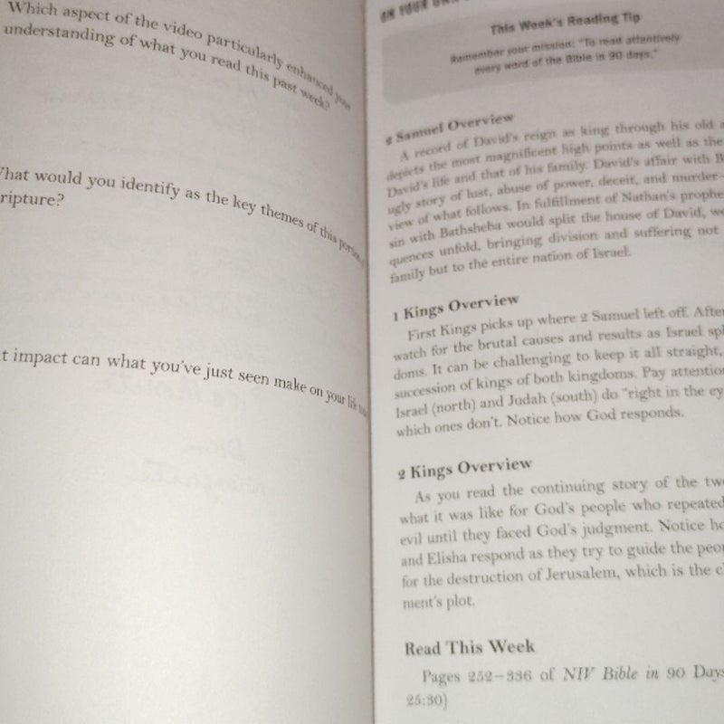 The Bible in 90 Days Participant's Guide