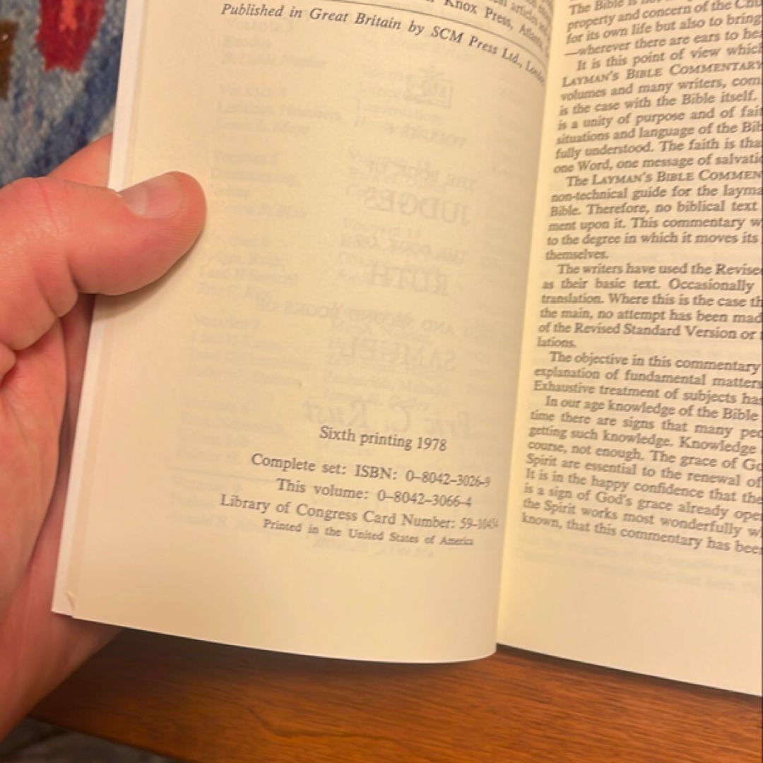 Judges, Ruth, First and Second Samuel by Eric C. Rust