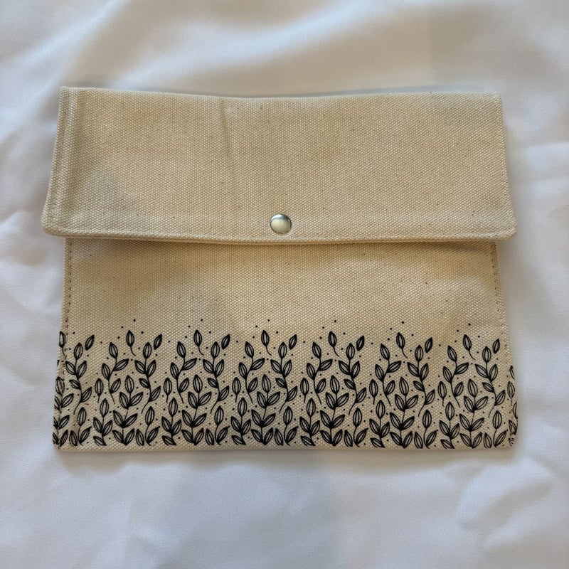 Canvas Book Clutch Purse OWLCRATE 