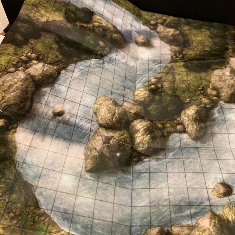 Pathfinder Flip-Mat Lot: Wasteland, Forest Fire, Falls & Rapids READ DESCRIPTION