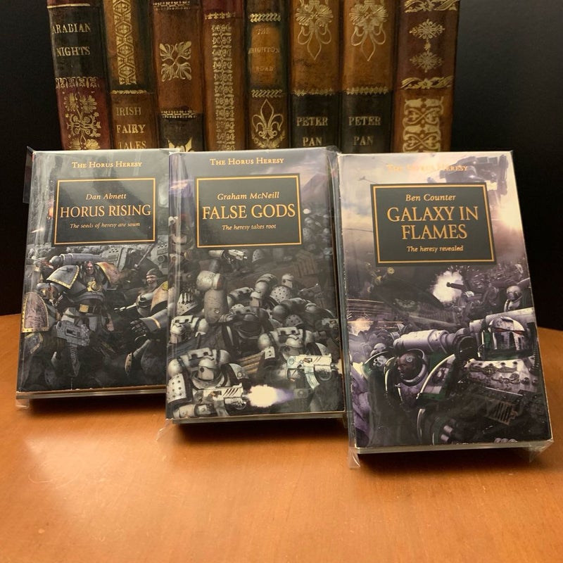 Warhammer 40k Horus Heresy 1-3: Horus Rising, False Gods, Galaxy in Flames