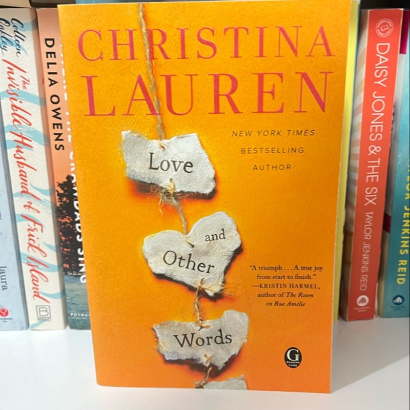 Love and Other Words FIRST EDITION